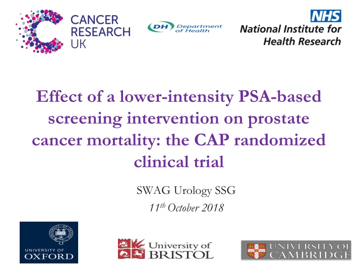 Effect of Lower-Intensity PSA-Based Screening on Prostate Cancer Mortality