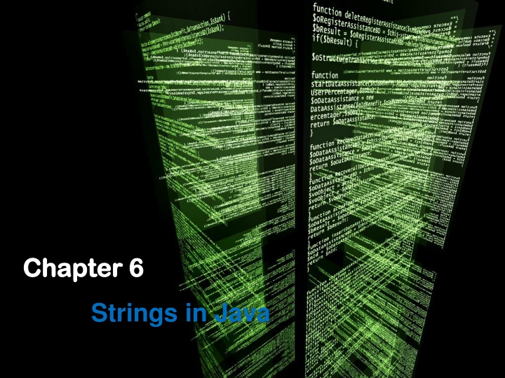 Strings in Java