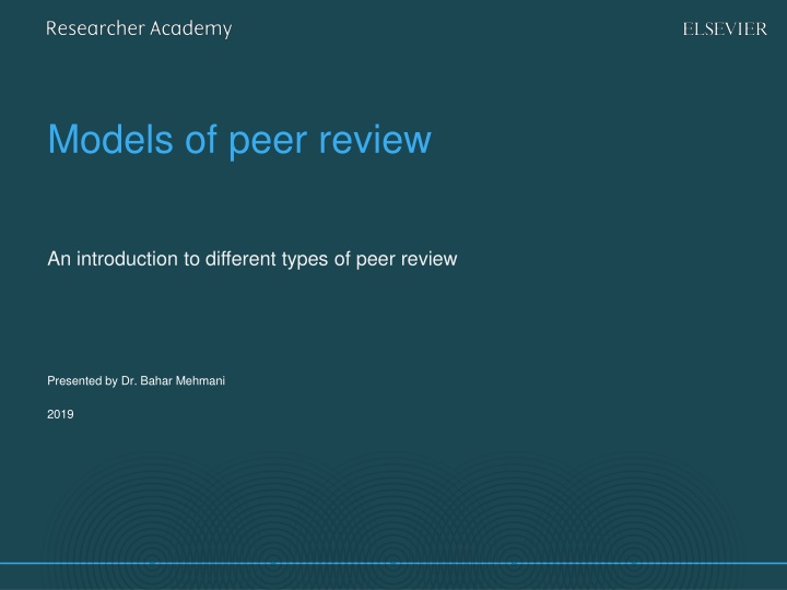 Models of peer review