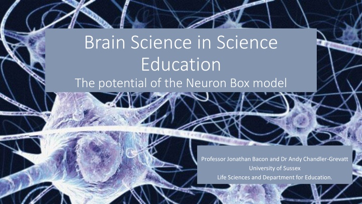 Neuron Box Model in Science Education: Potential & Findings