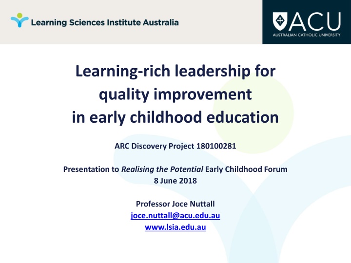 Learning-Rich Leadership for Quality Improvement in Early Childhood Education