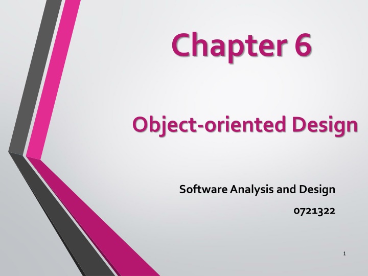 Object-Oriented Design & Software Analysis