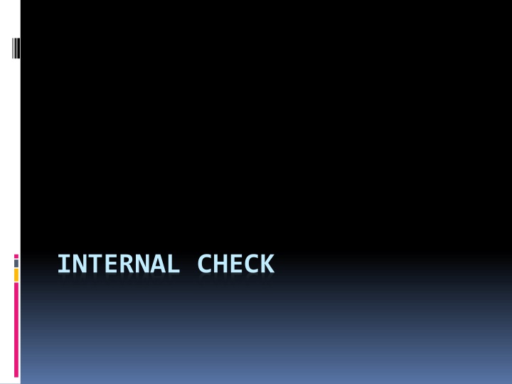 Internal Check in Accounting