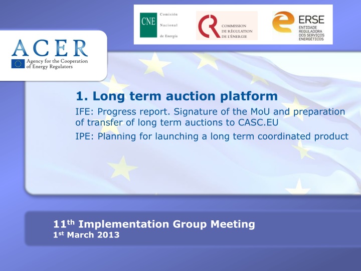 1. Long term auction platform