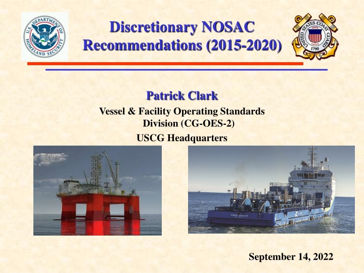 Discretionary NOSAC Recommendations Database Development