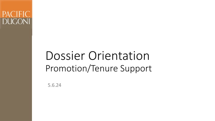 Dossier Orientation