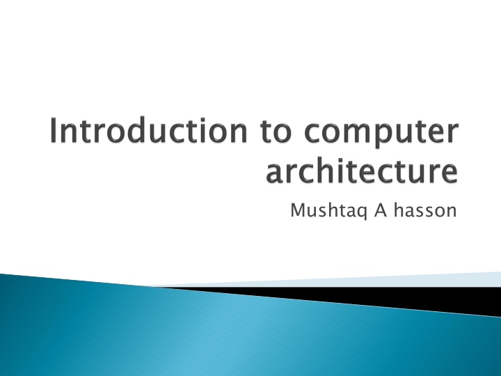 Computer Architecture Attributes and Organization Overview
