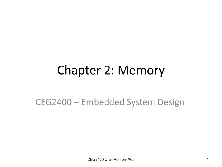 Computer Memory Types