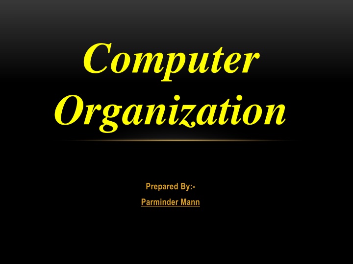 Computer Organization
