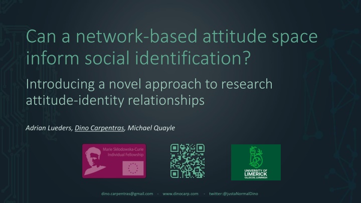Can a Network-Based Attitude Space Inform Social Identification?
