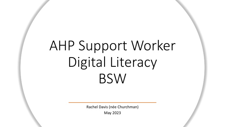 Digital Literacy in Allied Health Professions