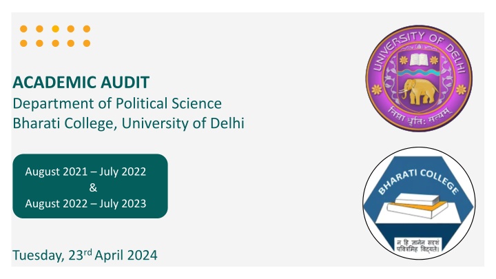 Academic Audit Department of Political Science, Bharati College, University of Delhi