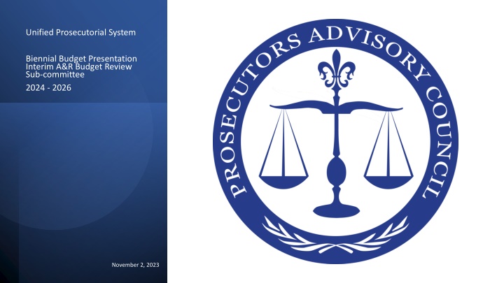 Prosecutorial System Budget Overview