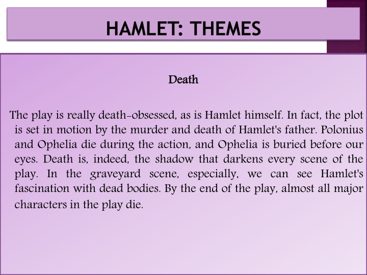 Unveiling the Themes of Death, Revenge, Madness, Intrigue, and Women in Hamlet