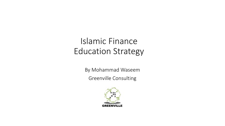 Islamic Finance Education Strategy for Sustainable Growth