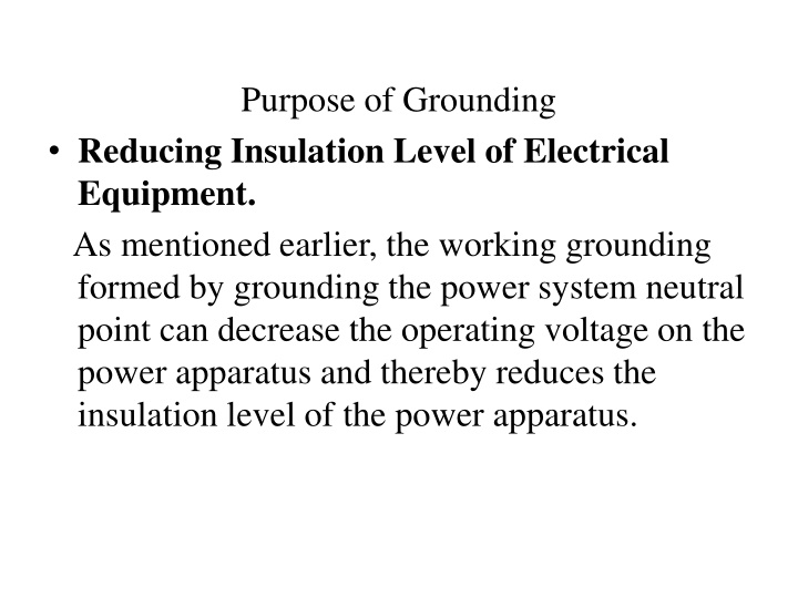 Purposes and Importance of Grounding in Electrical Systems