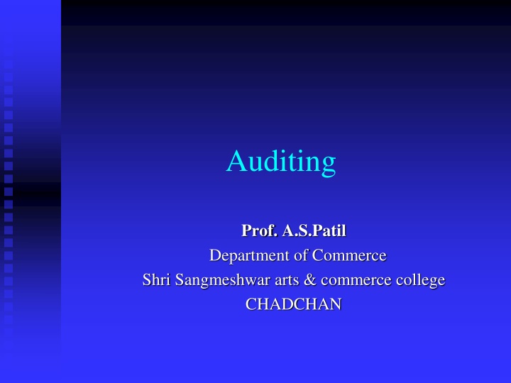 Auditing