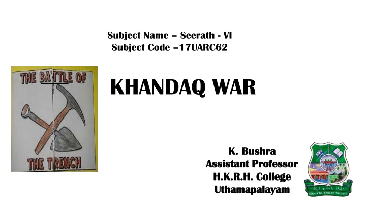 KHANDAQ WAR