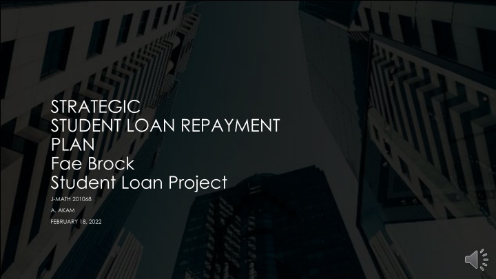 Strategic Student Loan Repayment Plan by Fae Brock