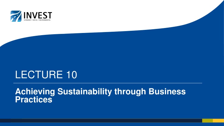 Achieving Sustainability through Effective Business Practices