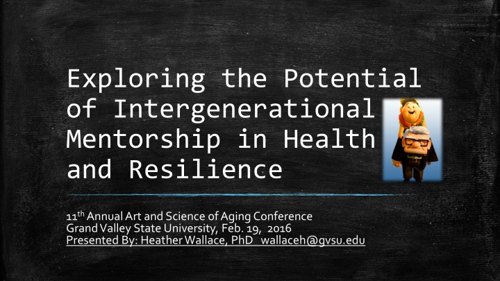 Intergenerational Mentorship in Health and Resilience