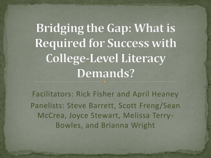 Discovering College-Level Literacy Success