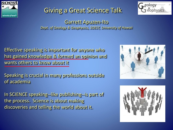 Vital Elements of Science Talk