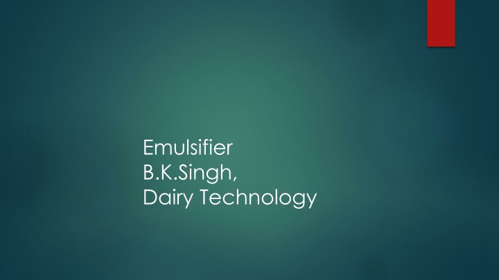 Dairy Technology