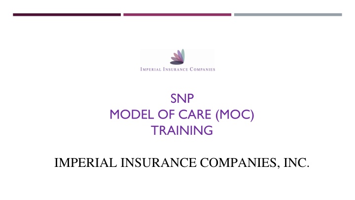 SNP Model of Care (MOC) Training for Special Needs Individuals