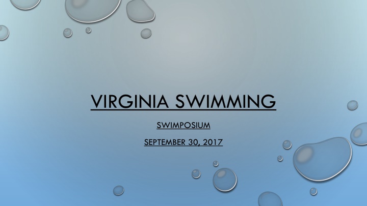 VIRGINIA SWIMMING