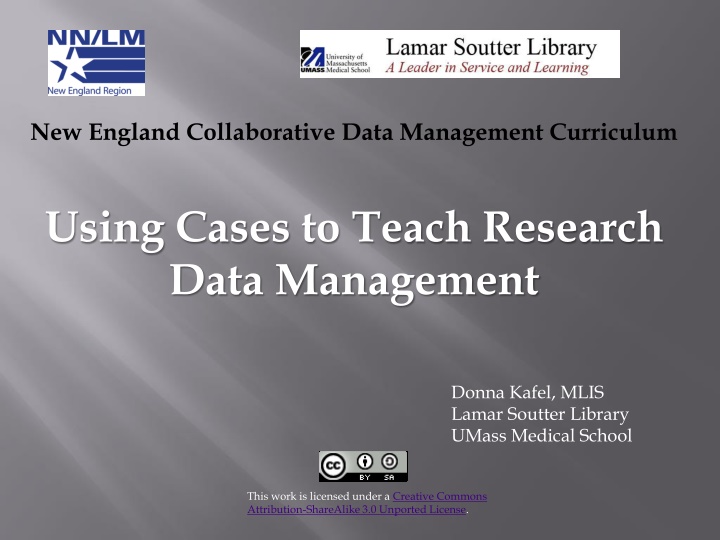 New England Collaborative Data Management Curriculum
