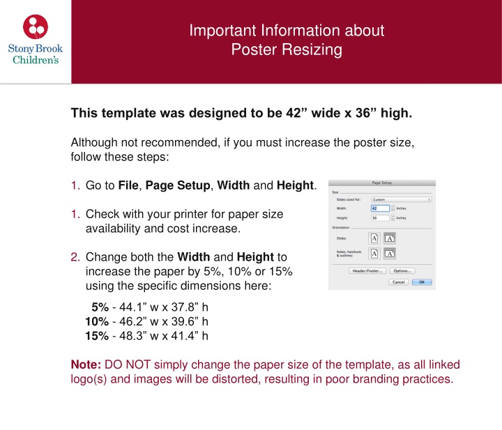 Important Information about Poster Resizing