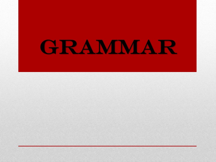 Grammar