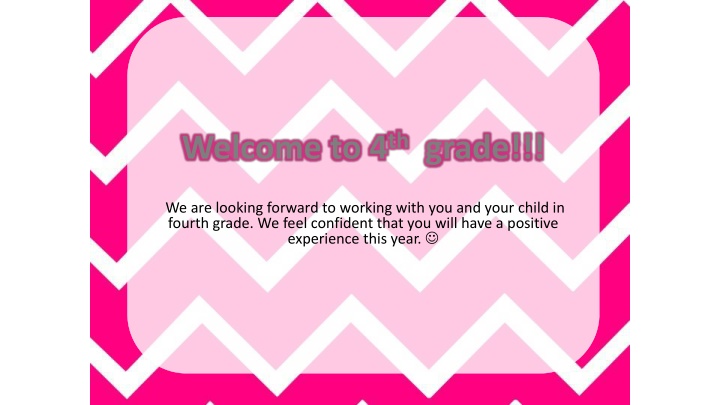 Welcome to 4th Grade Information