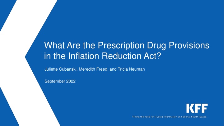 Prescription Drug Provisions in Inflation Reduction Act