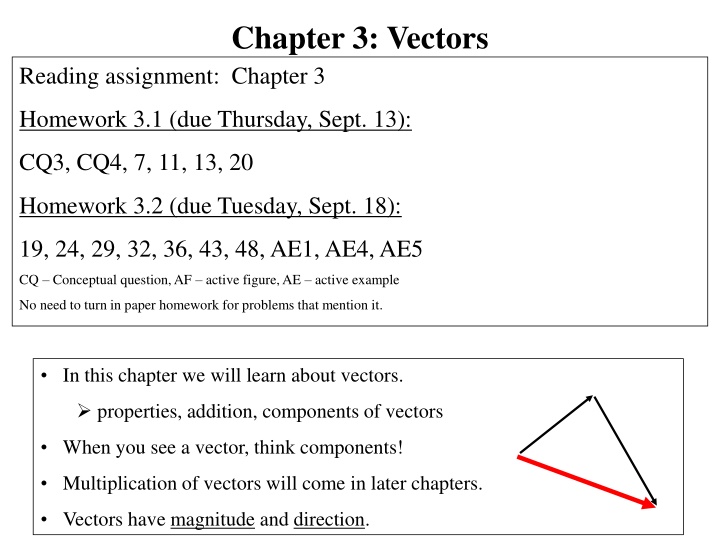 Vectors: Magnitude, Direction, and Vector Addition