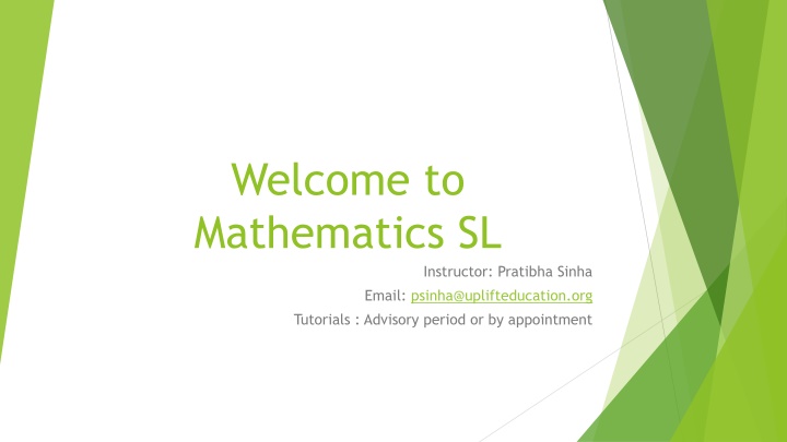IB Mathematics SL Course Overview