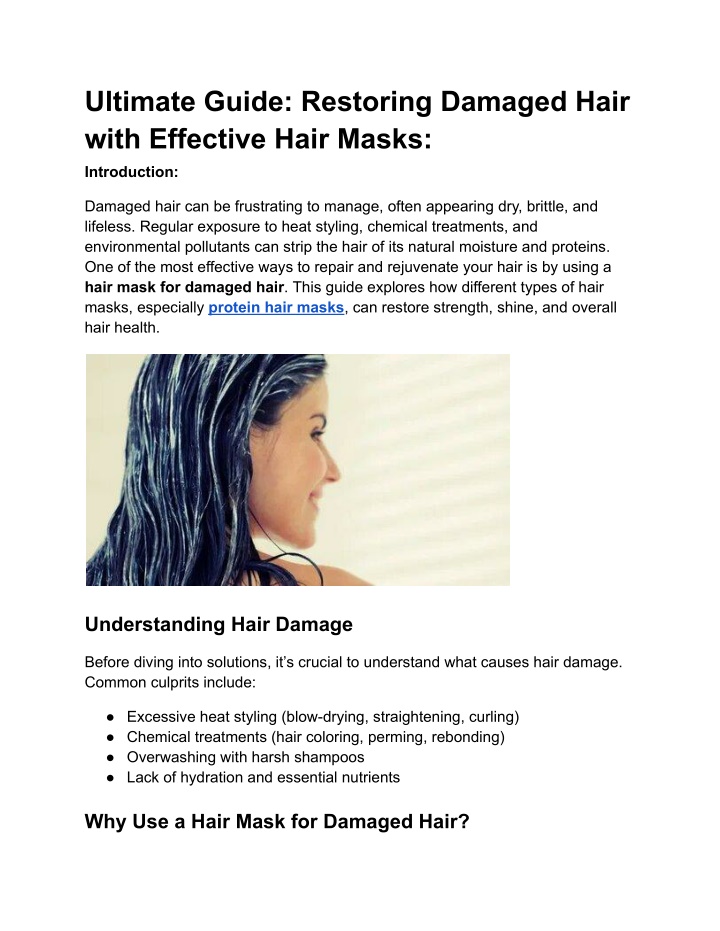 ultimate guide restoring damaged hair with n.w