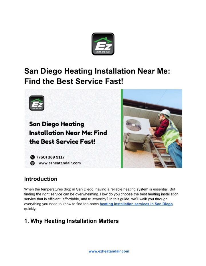 san diego heating installation near me find n.w