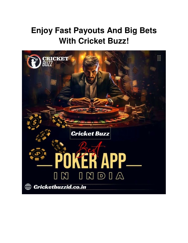 enjoy fast payouts and big bets with cricket buzz n.w