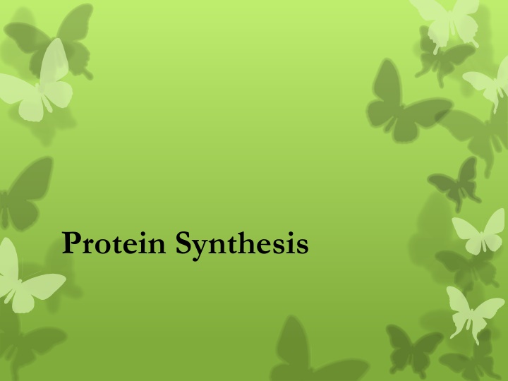 Protein Synthesis