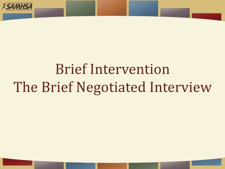 The Brief Negotiated Interview