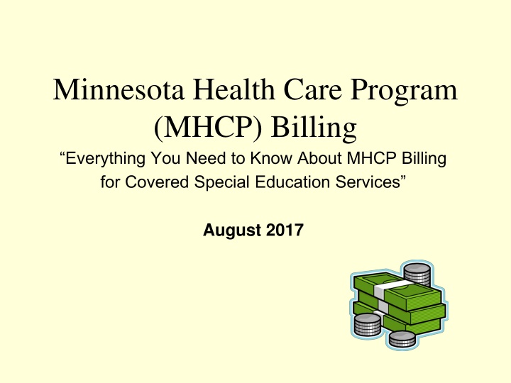 Minnesota Health Care Program  (MHCP) Billing