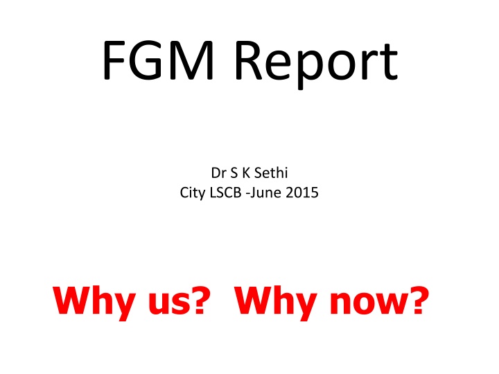 FGM Report
