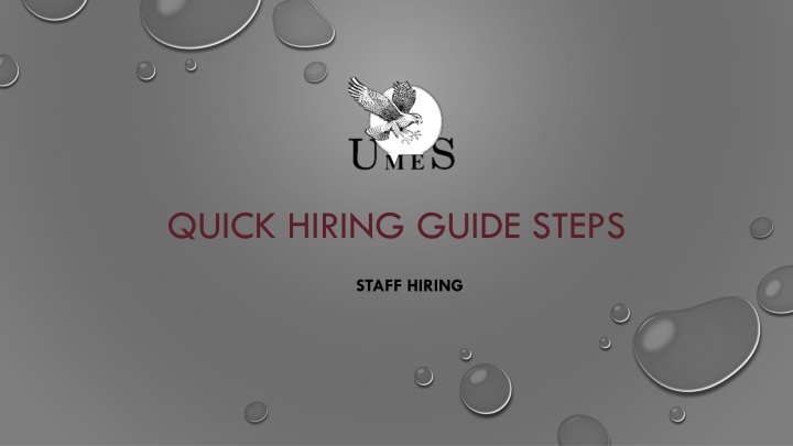 QUICK HIRING GUIDE STEPS