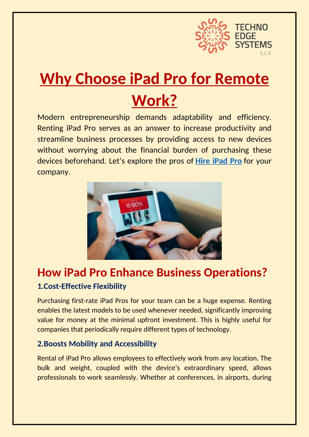 why choose ipad pro for remote work modern n.w