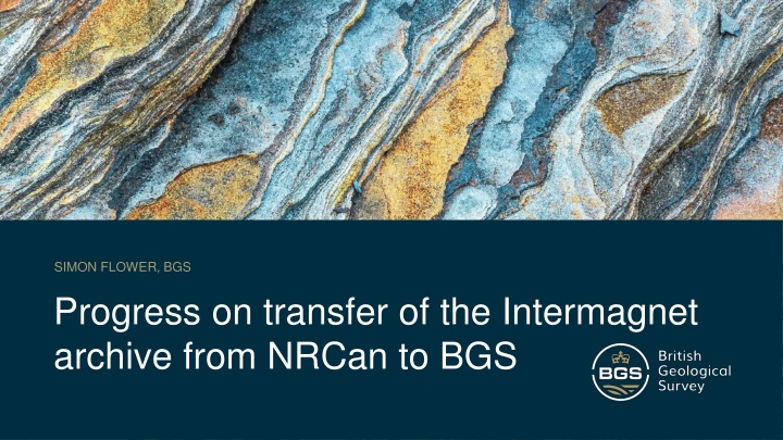 Progress on transfer of the Intermagnet  archive from NRCan to BGS