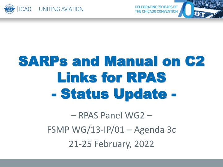 Development of C2 Link SARPs and Manual