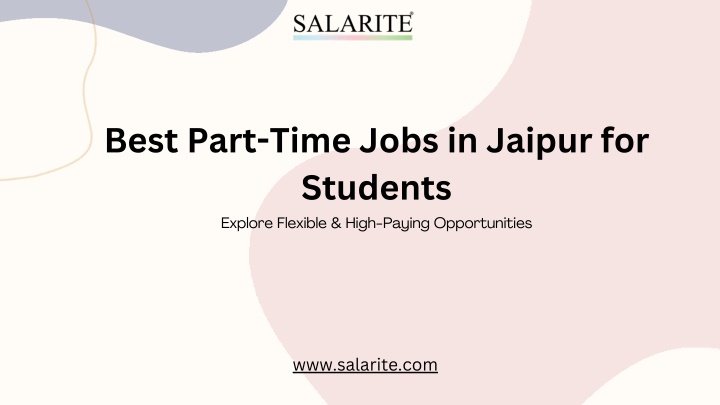 best part time jobs in jaipur for students n.w