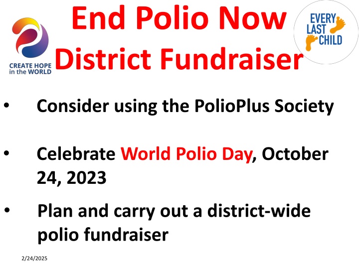 End Polio Now
